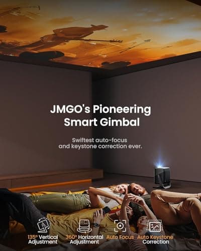JMGO N1S Pro True 4K Triple Laser Projector, GTV, Netflix, 2250 ISO Lumens, Blu-ray 3D, Auto Focus, 300", 110% BT.2020, 1600:1 Contrast, HDR10, Dolby Digital Plus, 17ms Low Latency. 6