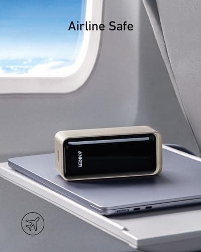 Anker Prime Power Bank, 20K Portable Charger with 200W Output, Smart Digital Display, 2 USB-C and 1 USB-A Port Compatible with iPhone 15/14/13 Series, Samsung, MacBook, Dell, and More Golden A1336 7