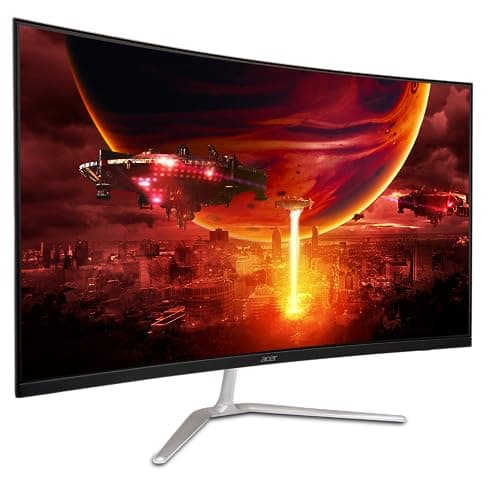 acer Nitro 31.5" FHD 1920 x 1080 1500R Curved PC Gaming Monitor | AMD FreeSync™ Premium | Up to 165Hz Refresh | 1ms VRB | VESA Mountable | 1 x Display Port 1.2 & 2 x HDMI 1.4 | EDA320Q PBIIPX 8