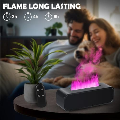 7Color Flame Diffuser, Bonfire and Fireplace 10.7" 3" 3.1" 5