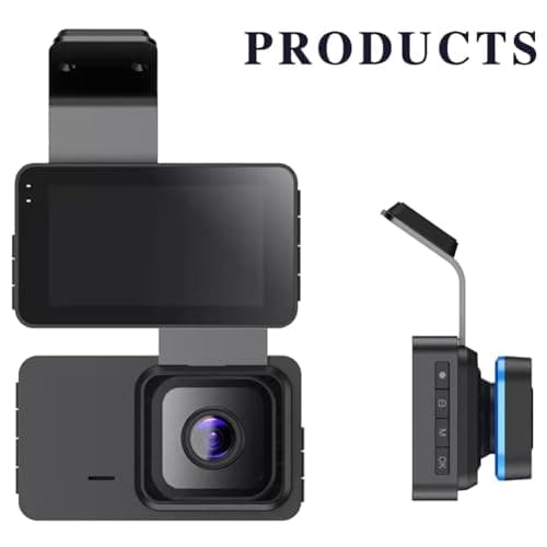 Biteblom Dashcam - HD Dash Cam with WiFi & GPS, Dual 4k Dashcam Front and Rear Recording, W/Night Vision, 2 Sensors, 24-Hour Monitoring, Loop Recording, Video Sync to Phone in Just 3S (HD) 7