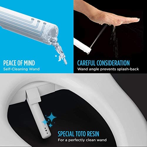 TOTO SW2034#01 C100 Electronic Bidet Toilet Cleansing Water, Heated Seat, Deodorizer, Warm Air Dryer, and PREMIST, Elongated, Cotton White 5