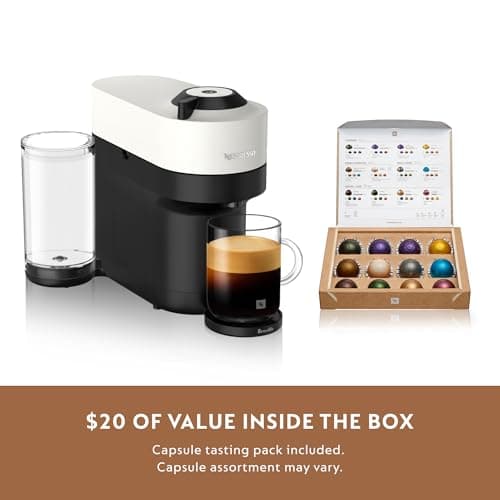 Nespresso Vertuo Pop+ Coffee and Espresso Maker by Breville, Coconut White 6