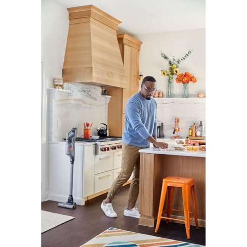 BLACK+DECKER POWERSERIES 20V MAX Cordless Stick Vacuum Cleaner, Household Vacuum Cleaners for Hardwood Floors and Carpet, LED Lights, Detachable, Anti-Tangle, Lightweight, Bagless (BHFEA18D1) 14