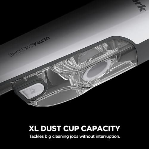 Shark CH963AMZ 2-in-1 Pet Pro Cordless Handheld Vacuum Ultracyclone System, Lightweight and Portable for Car and Home, Rechargeable, Washable Filter, XL Dust Cup, Crevice Tool & Scrubbing Brush, White 10