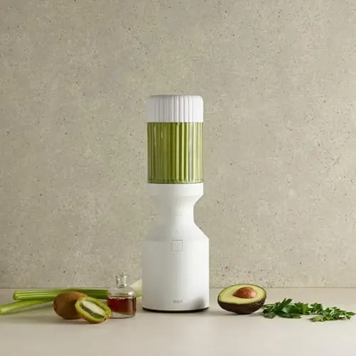 Beast Blender | Blend Smoothies and Shakes, Kitchen Countertop Design, 1000W | Take Blends To-Go with Reusable Straw Cap System (Cloud White) 6