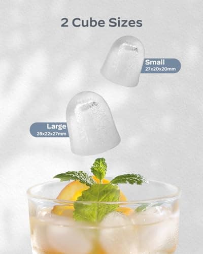 Silonn Ice Maker Countertop, Portable Ice Machine with Carry Handle, Self-Cleaning Ice Makers with Basket and Scoop, 9 Cubes in 6 Mins, 26 lbs per Day, Ideal for Home, Kitchen, Camping, RV 6