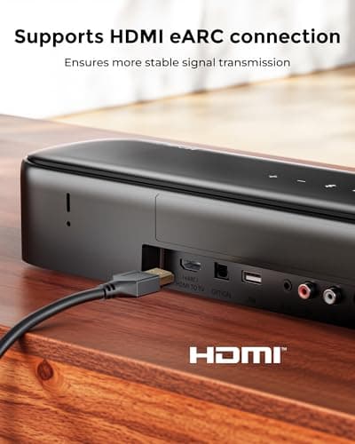 ULTIMEA 7.1ch Sound Bar with Dolby Atmos, Surround Sound System for TV with 4 Surround Speakers, Sound Bar for Smart TV with App Control, Soundbar with Subwoofer for Home Theater, HDMI eARC, Aura A60 6