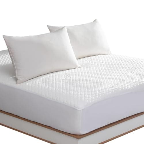 King Size Waterproof Mattress Protector Fitted Mattress Pad Cover with Deep Pocket Up to 18''