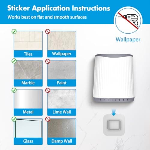 Toilet Brush, Silicone Toilet Brush and Holder Set, Flexible Toilet Bowl Brush Head with Ventilated Holder, Wall Mounted Compact Toilet Scrubber Set for Bathroom Cleaning (1, White) 7