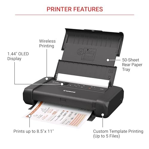 Canon PIXMA TR150 Wireless Portable Printer 5