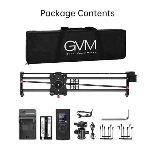 GVM Carbon Fiber Motorized Camera Slider - 31"/80CM with Remote Control, Supports Time-Lapse Photography, Video Mode, Tracking Shooting for Most Cameras 6