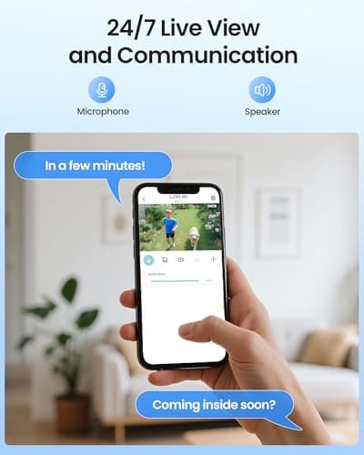ZOSI C290 4K 8MP UHD Wired WiFi Security Camera Outdoor Indoor, Plug-in Pan/Tilt IP Camera, AI Human Face Vehicle Detection, Auto Tracking, Night Vision, Siren Alarm, 2-Way Audio, 64GB Memory Card 6