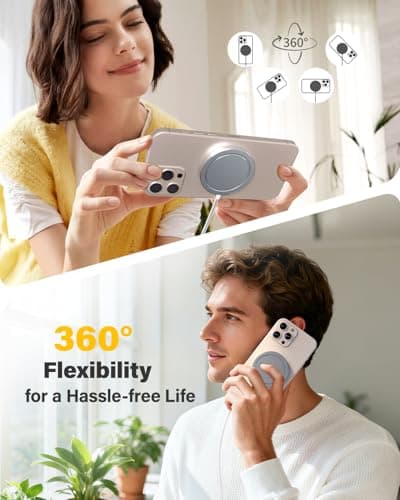 25W Magnetic Wireless Charger for iPhone 17/16, Qi2 Fast Charging Pad for iPhone 17/16/15/14/13/12 Series for AirPods, Strong Magnet, Ultra-Thin & Portable Charger Mat for Desk & Bedside, 2Pack 5