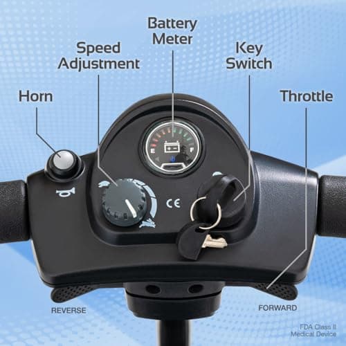 Rascal Venture 4-Wheel Portable Mobility Scooter for Travel, Easy Disassembly, Compact Design, 300 lb Capacity, Battery Included 6