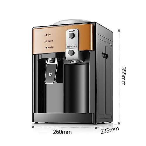 Water Dispenser, Top Loading Water Cooler for 1.2 to 5 Gallon, 3 Temperature Settings Room Temperature Water Cold Hot Water Dispenser, Bedside Water Dispenser for Home, Office, Dormitory Use 7