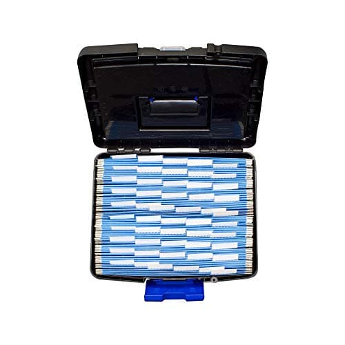 Storex File Storage Box with XL Storage Lid, Black/Blue, 2-Pack (61415C02C) 6