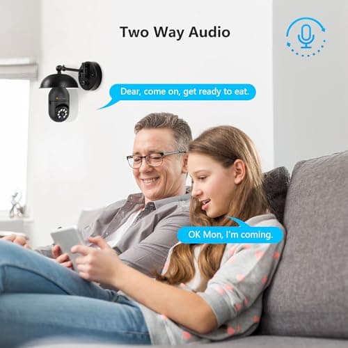 Jennov 2K Light Bulb Security Camera Wireless Outdoor - 360° Cameras for Home Security Outside, 2.4 Ghz WiFi Light Socket Indoor Camera, Auto Tracking, AI Human Detection, Compatible with Alexa 5