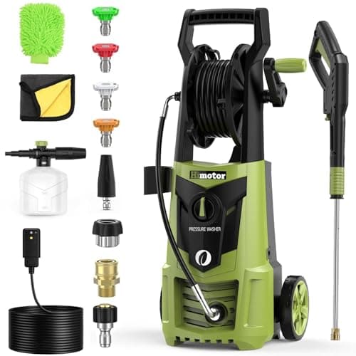 Himotor Electric Pressure Washer - 4000PSI 2.8GPM Electric Power Washer with 35ft Cord 26ft Hose, High Pressure Washers Includes 5 Nozzles, Foam Cannon for Cars, Homes, Driveways