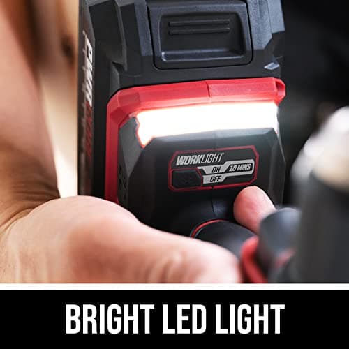 SKIL PWR CORE 20 Brushless 20V 1/2" Compact Variable-Speed Drill Driver Kit with 1/2'' Single-Sleeve, Keyless Ratcheting Chuck & LED Worklight Including 2.0Ah Battery and PWR Jump Charger-DL6293B-10 5