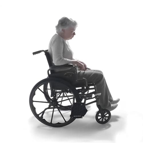 Everest & Jennings Bariatric Transport Wheelchair – Extra-Wide Folding Transit Chair with 24” Seat for Adults & Seniors 5