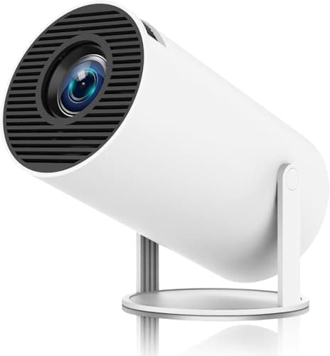 Chicdaze Mini Projector Portable Projector with Dual Band WIFI and Bluetooth Support 4K 1080P160 ANSI Android 11 Lumens 80° Rotatable Auto Keystone Correction (HY300)