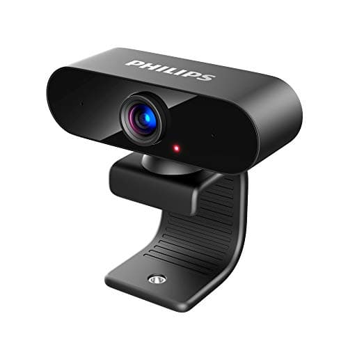 Philips Webcam with Microphone, Full HD 1080P, USB Computer Camera, Plug and Play, 360° Rotate, for PC Video Conferencing/Calling/Gaming, Laptop/Desktop Mac, Skype/YouTube/Zoom/Facetime