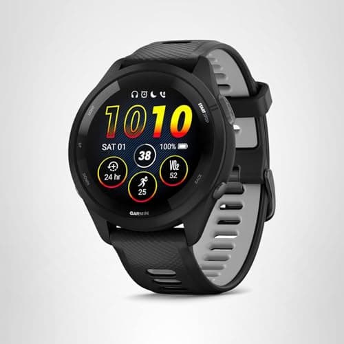 Garmin Forerunner 265 Running Smartwatch, Colorful AMOLED Display, Training Metrics and Recovery Insights, Black and Powder Gray 5
