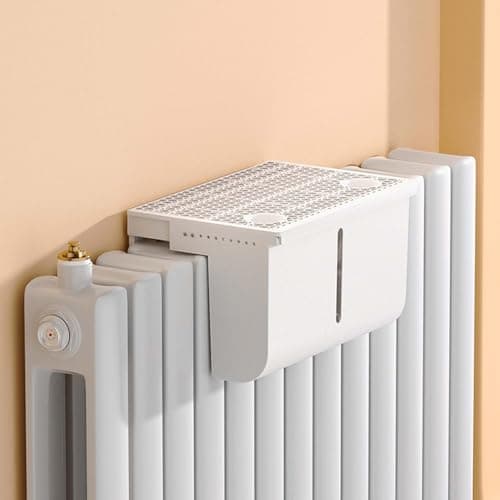 AGFKXO Hanging Radiator Humidifier, Evaporative Air Humidifier Using Heat from The Radiator, Energy Conservation, Transparent Visible Water Level, Scalable Installation,A,2.8L