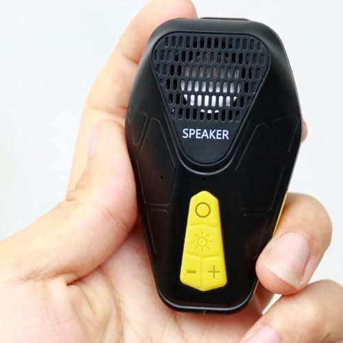 Morseatooke Wearable Bluetooth Speaker with Built-Built-in Noise-Canceling Microphone-Free Calling IP67 Waterproof Wireless Speaker with Built-in Lighting for Biking Portable Wearable Audio Device