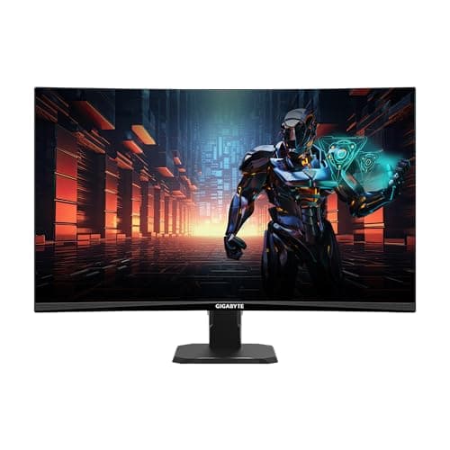 GIGABYTE GS27QC 27" 165Hz 1440P Curved Gaming Monitor, 2560 x 1440 VA 1500R Display, 1ms (MPRT) Response Time, HDR Ready, FreeSync Premium, 1x Display Port 1.4, 2X HDMI 2.0,Black 6