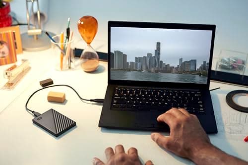 WD 2TB My Passport, Portable External Hard Drive, Black, backup software with defense against ransomware, and password protection, USB 3.1/USB 3.0 compatible - WDBYVG0020BBK-WESN 7