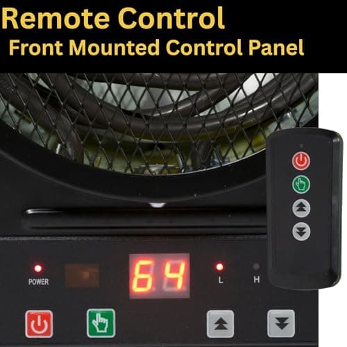 Dura Heat EUH4000R Electric Forced Air Heater with Remote Control 12,800 Btu 7