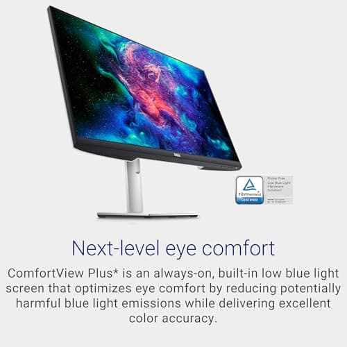 Dell S2721QS Monitor 27 Inch, 4K UHD (3840 x 2160) IPS Display, Ultra-Thin Bezel, AMD FreeSync, HDMI, DisplayPort, VESA Certified - Silver 7