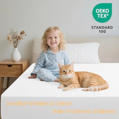 Acnalboma Egyptian Cotton Fitted Sheet Queen Only,Ultra-Soft Hotel Luxury Long Staple,Breathable and Comfy Sateen Weave,Fits Up to 18",White 7