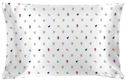 Jay Franco Satin Pillowcase - Standard Size 20x30 Inch Silky Soft Premium Pillow Cover, White - Harry Potter