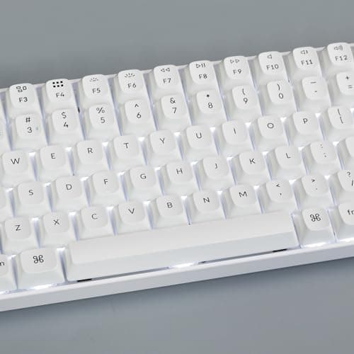 Keychron K4 Pro QMK/VIA Bluetooth Wireless Mechanical Keyboard, 96% Layout Custom Programmable Gaming Keyboard with White Backlit, Hot-Swappable K Pro Red Switch for Mac Windows Linux - White 8