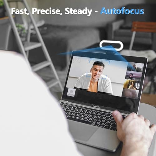 Hgarsin 2K Webcam for PC,Streaming Computer Camera with Fill RGB Lights,Autofocus Webcam with Microphone and Cover,Plug-Play USB Web cam for Desktop Computer,Meeting,Gaming,Video Calling 5