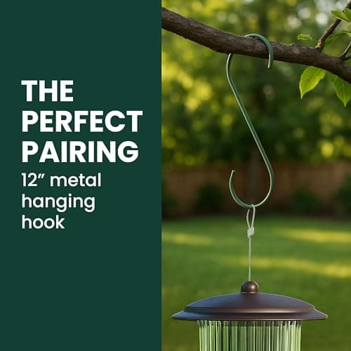 Perky-Pet 334-1SR Squirrel-Be-Gone Max Large Wild Bird Feeder with Flexports, Squirrel Proof Bird Feeder with Weight-Activated Perches - 4LB Seed Capacity 11