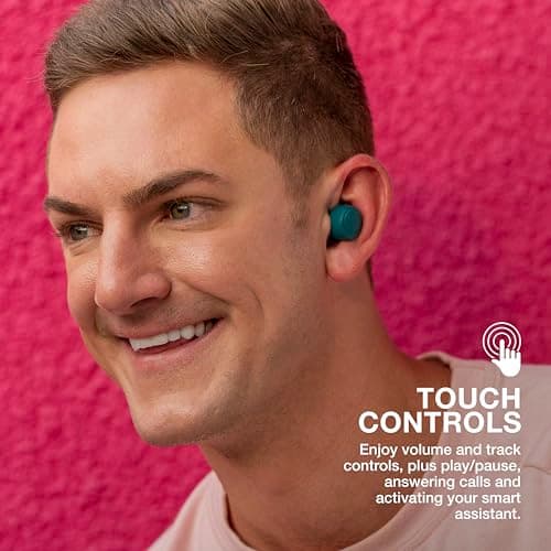 JLab Go Air Pop True Wireless Earbuds, in Ear Headphones, Bluetooth Earphones, Ear Buds with 32H Playtime, Bluetooth Earbuds with Microphone, USB Charging Case, Dual Connect, EQ3 Sound, Teal 8
