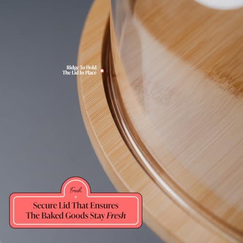 ANGORA BRANDS Cake Stands with Dome - Stylish Cake Stand with Dome - Stand With Lid- Cake Holder with Dome - Decorative Dome for Cake Stand by Antere 5