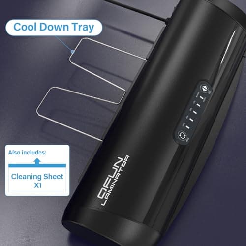 3-10 Mil Commercial Laminator Machine with Laminating Sheets, 4-Roller Jam-Free Thermal Laminator Machine 11x17, Fast Warm-up 13 Inch Laminating Machine, Hot Lamination Machine for Office School Home 6