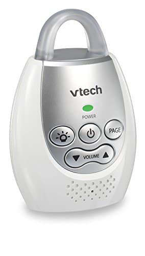 VTech Communications DM221 Audio Baby Monitor with up to 1,000 ft of Range, Vibrating Sound-Alert, Talk Back Intercom & Night Light Loop, White/Silver 9