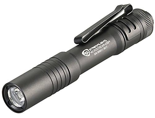 Streamlight 66604 MicroStream USB 250-Lumen 1150-Candela EDC Ultra-Compact LED Flashlight with Rechargeable Battery, Easy-Open Box, Black