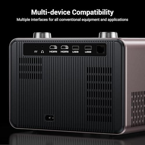 Projector 4K with WiFi and Bluetooth [2000 ANSI/AI Auto Focus/Built in Apps], Outdoor Movie Projector with Smart TV OS 2.0 & Dolby, HAPPRUN Home Theater Projector for Indoor/Outdoor Use 6