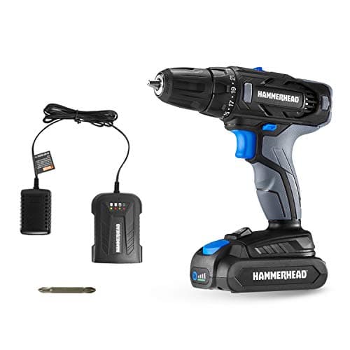 Hammerhead 20V 2-Speed Cordless Drill Driver Kit with 1.5Ah Battery and Charger - HCDD201 9