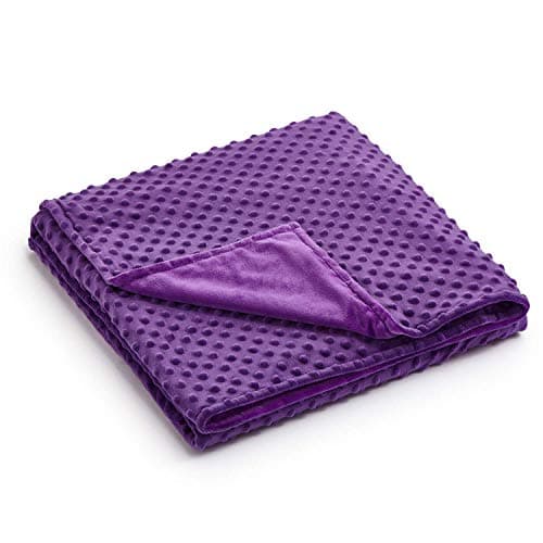 RelaxBlanket 40''x60'' Duvet Cover for Weighted Blanket | Premium Super Soft Minky Dot | Purple