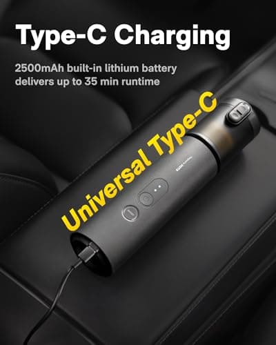 HOTO Handheld Car Vacuum Cleaner Cordless, 4-in-1 Portable Mini Vacuum with 20000Pa Strong Suction, Electric Compressed Air Duster Blower for Car, Desk, Computer, Keyboard, Home, Office Cleaning 8