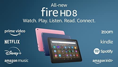 Amazon Fire HD 8 tablet, 8” HD Display, 64GB, 30% faster processor, designed for portable entertainment, (2022 release), Denim 13