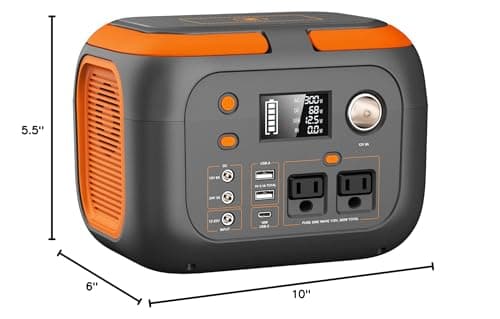 SinKeu 300W Portable Power Station, 260Wh/70400mAh Outdoor Solar Generator, Mobile Lithium Battery Pack, 110V Outlet Solar Power Banks, Camping Power Supply for Laptop, Hurricane Supplies 9